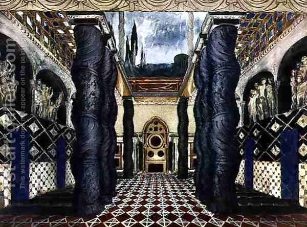 Scenery-Design-For-The-Imperial-Palace,-From-The-Martyr-Of-St.-Sebastian,-C.1911-22