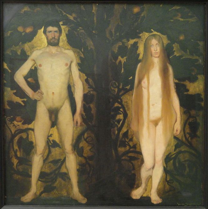 Harald Slott-Møller_Adam_and_Eve_1891